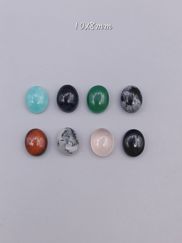 cabochon calibré 10x8mm - Fournisseur perles cabochons pierres naturelles - Morning stone