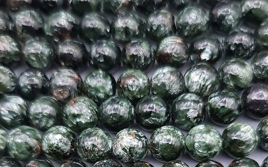 fil perles seraphinite 8mm