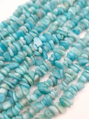 perles amazonite nuggets 6 - 8mm