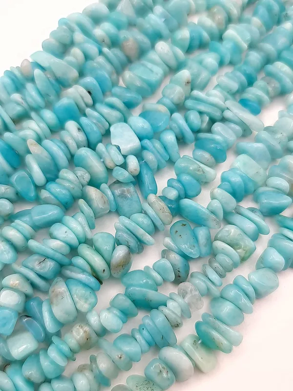 perles amazonite nuggets 6 - 8mm