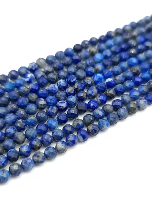 Perles facettés lapis lazuli 3mm