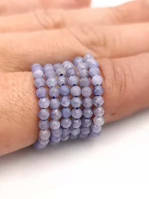 perles tanzanite facetté 3mm