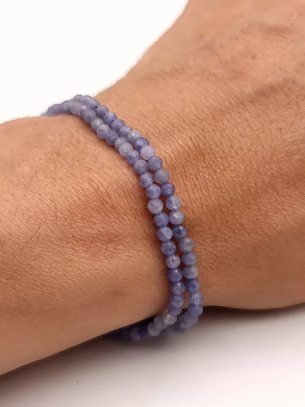 perles tanzanite facetté 3mm