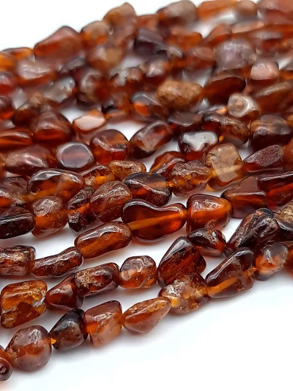 perles grenat hessonite nuggets