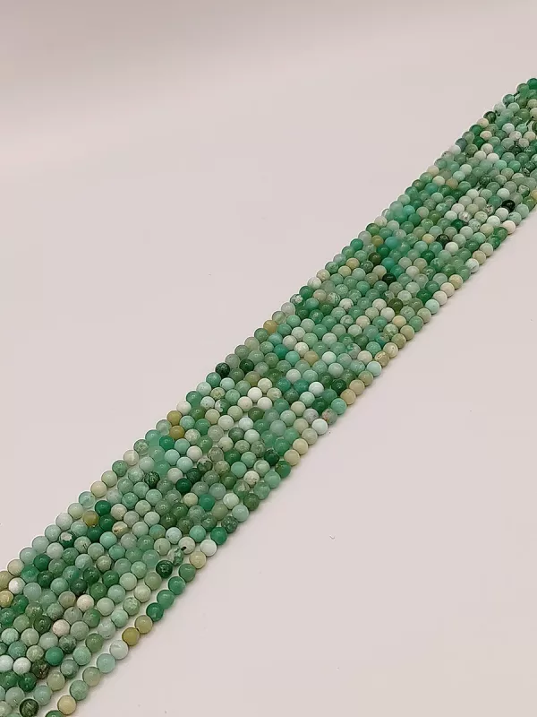 perles chrysoprase AA 4mm - Morning Stone