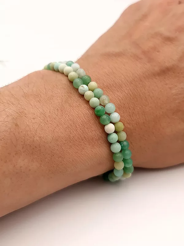 perles chrysoprase AA 4mm - Morning Stone