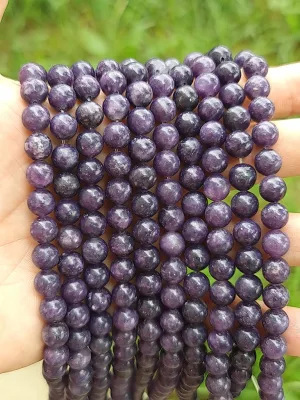 lépidolite violette A 8mm