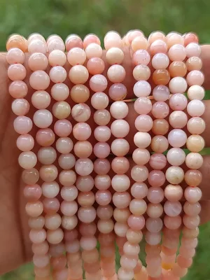 perles opale rose 6mm
