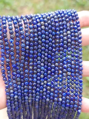 Perles lapis-lazuli 4mm