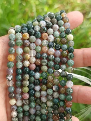 perles agate indienne 6mm