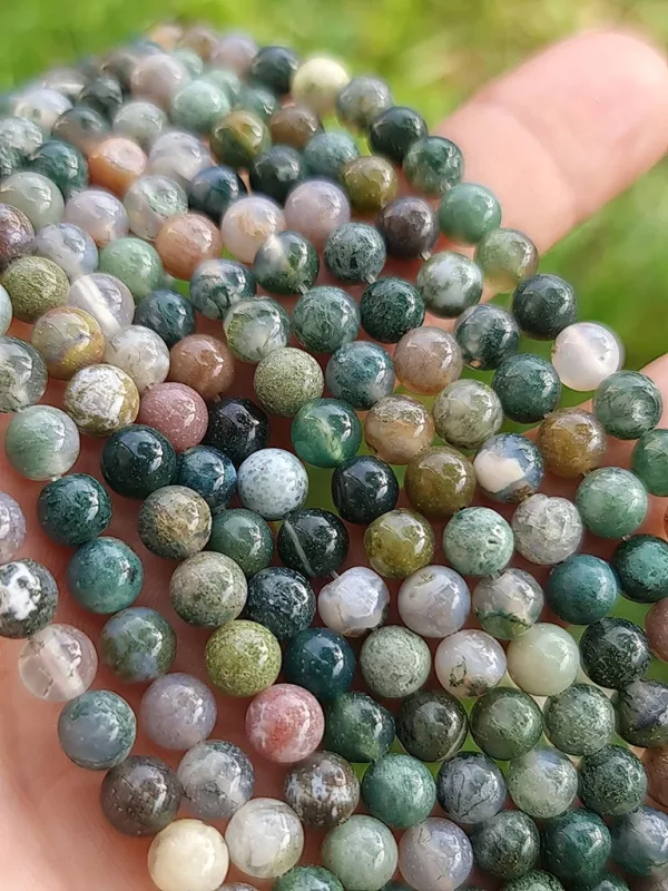 perles agate indienne 6mm