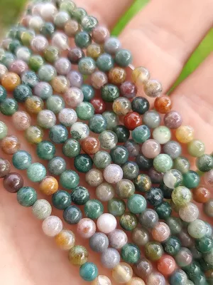 perles agate indienne 4mm