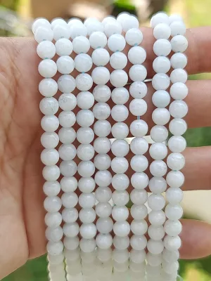 perles quartz blanc 6mm