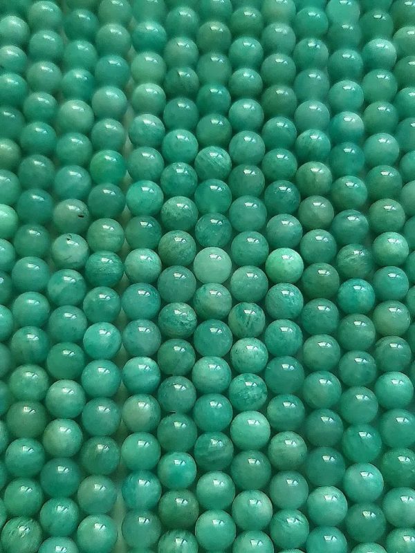 perles amazonite AA 6mm