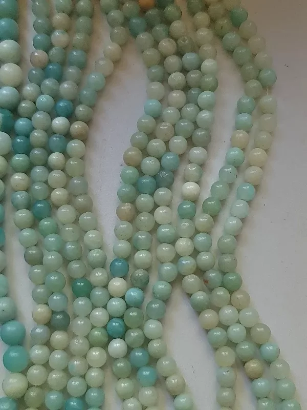 perles rondes amazonite indienne 6mm