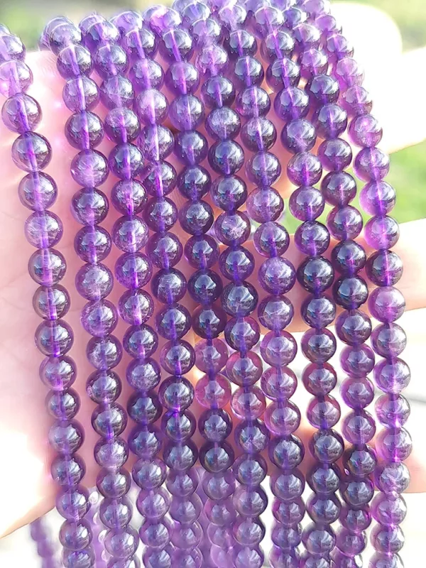 Perles Amethyste AAA 6,5mm