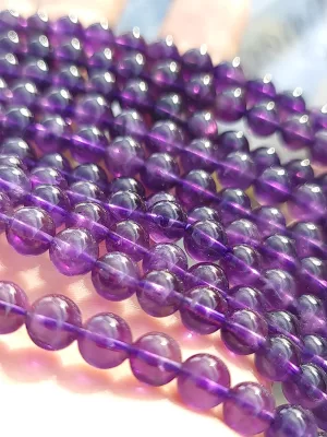Perles Amethyste AAA 6,5mm