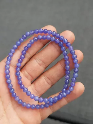 Perles tanzanite AA 5mm fil 45cm