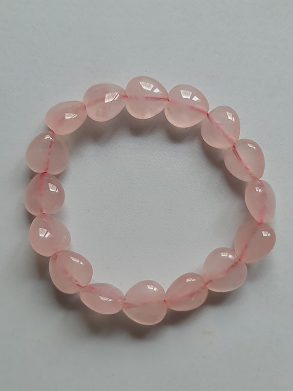 coeur quartz rose percé