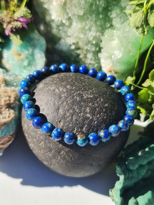 bracelet perle azurite malachite