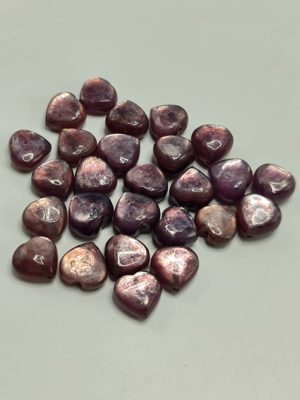 coeur percé lepidolite AAA