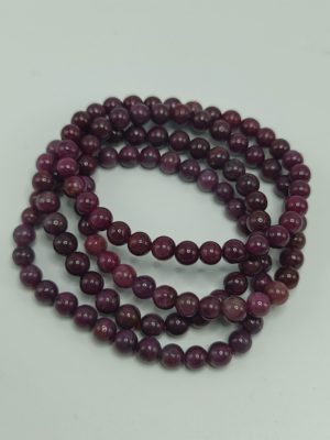 Perles rubis AA 6mm