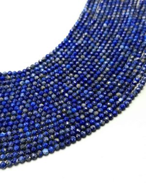 Perles facettés lapis lazuli 4mm