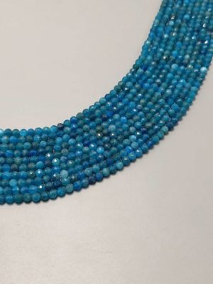 perles apatite A facetté 4mm