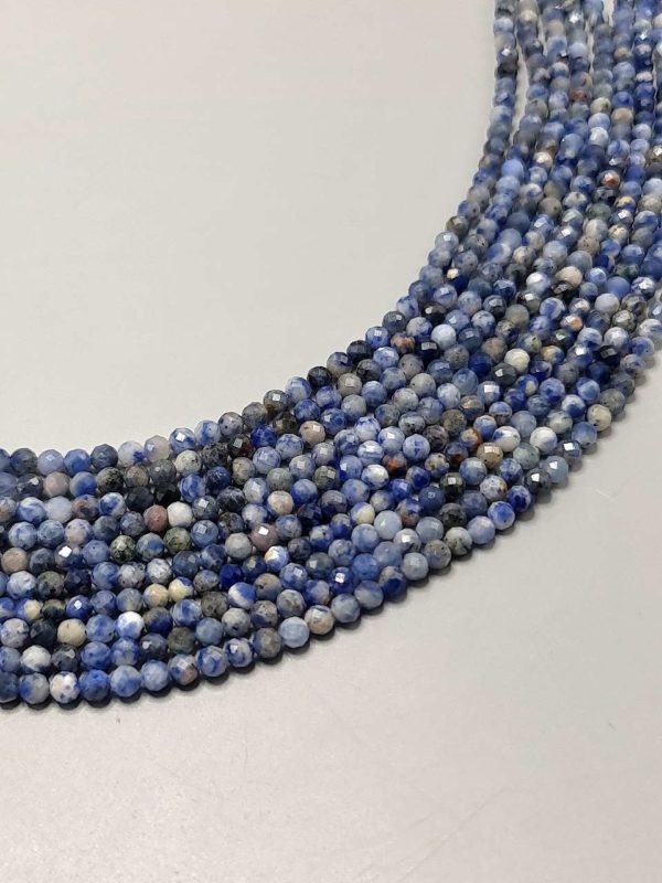 Perles facettées sodalite 4mm