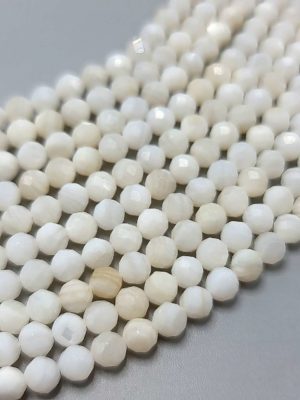 Perles facettées nacre 4mm