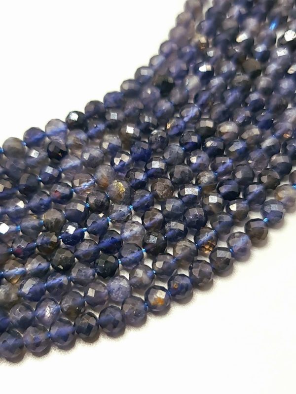 Perles facettés iolite 4mm