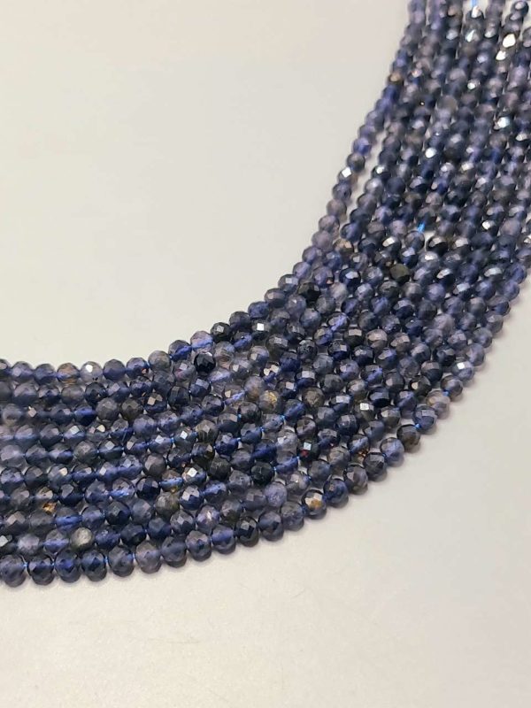 Perles facettés iolite 4mm