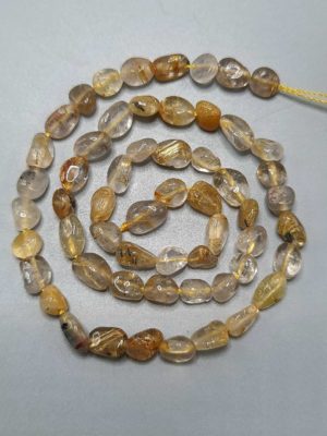 perles quartz rutile nuggets