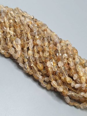 perles quartz rutile nuggets