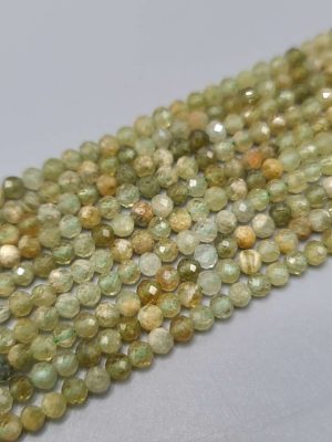 Perles facettés grenat grossulaire 3mm