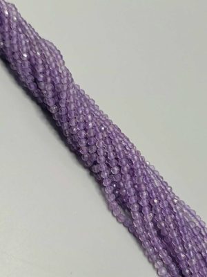 perles amethyste facettée 3mm