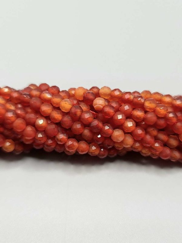 perles cornaline 3mm