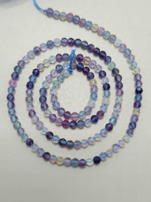 perles fluorite facettée 3mm