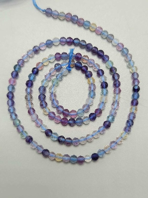 perles fluorite facettée 3mm