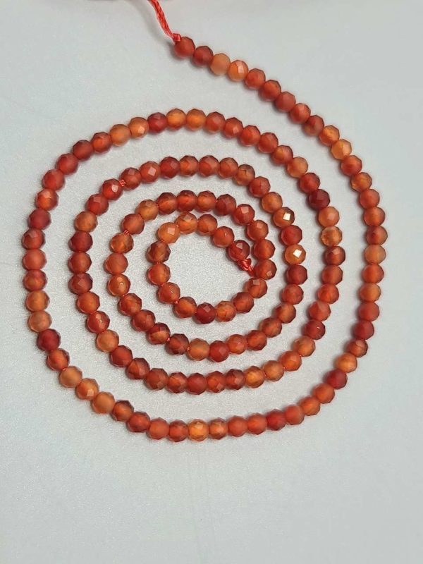 perles cornaline 3mm