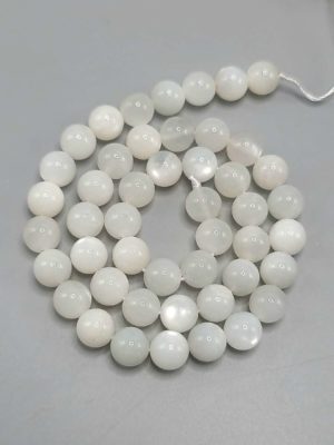 perles pierre de lune AA 8mm, fil 40cm