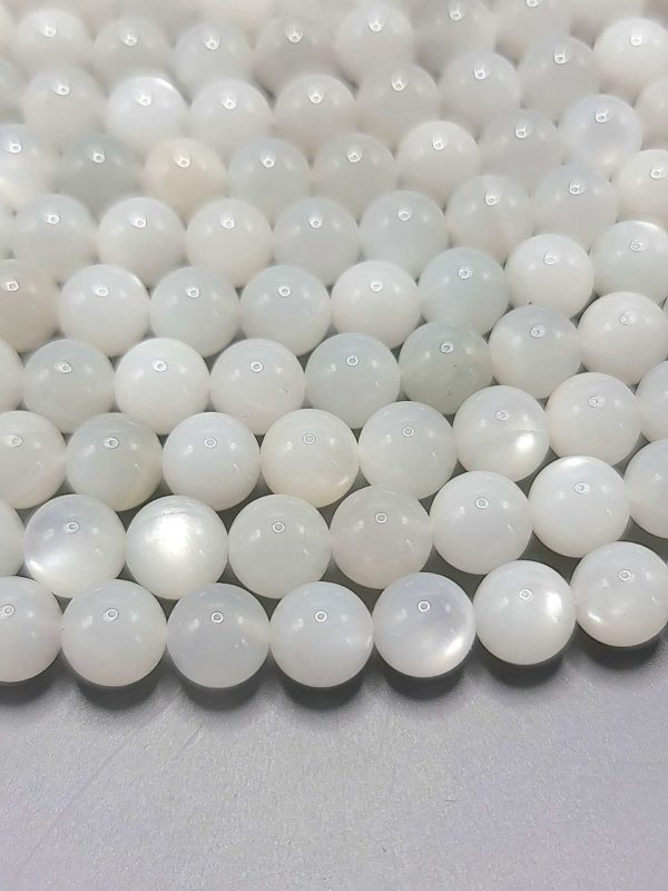 perles pierre de lune AA 8mm, fil 40cm