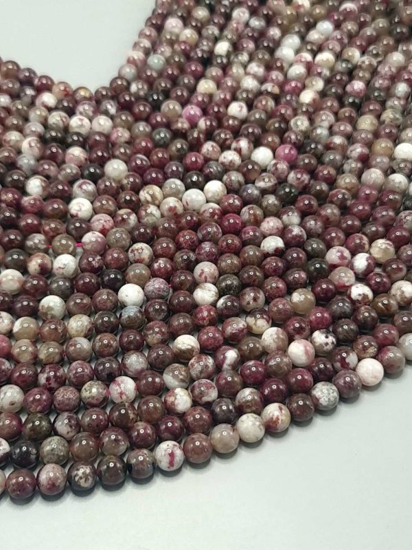 Perles tourmaline rose A 8mm