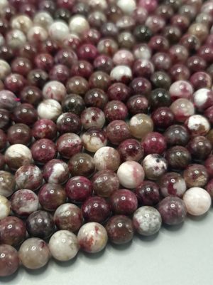 Perles tourmaline rose A 8mm