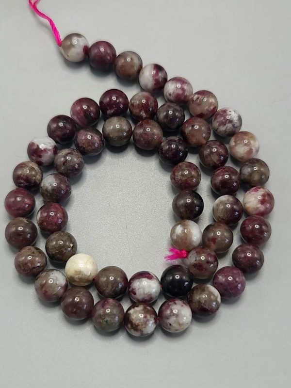 Perles tourmaline rose A 8mm