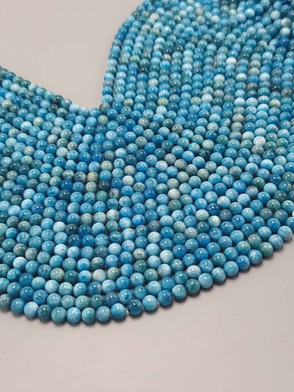 perles apatite claire A 6mm