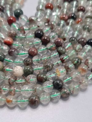 perles quartz lodolite 6mm