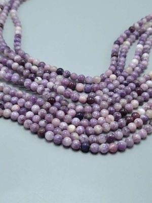 perles lépidolite 6mm