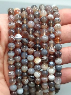 perles rondes agate botswana 6mm