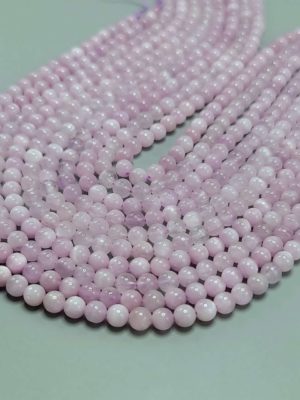 perles kunzite AA 6mm